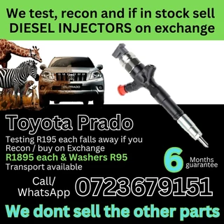 Toyota Prado diesel injectors for sale