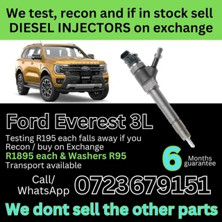 Ford Everest 3L diesel injectors for sale