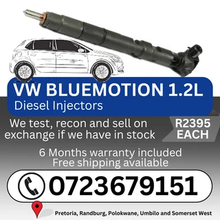 VW Bluemotion 1.2L diesel injectors for sale