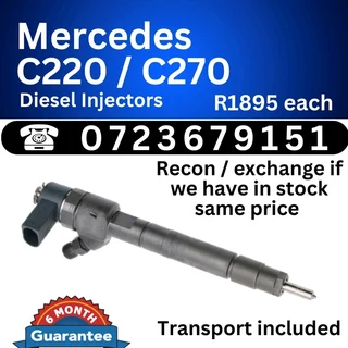 Mercedes C220 / C270 Diesel Injectors for sale