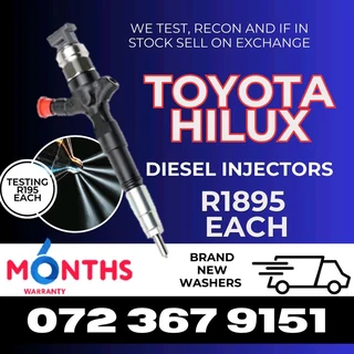 Toyota Hilux Diesel Injectors for sale