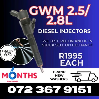 GwM 2.5 and 2.8L Diesel Injectors for sale