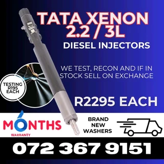Tata xenon 2.2 and 3L Diesel Injectors for sale