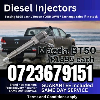 Mazda BT50 3L Diesel Injectors for sale