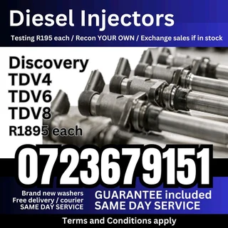 Discovery TDV 4, 6 and 8 Diesel Injectors for sale