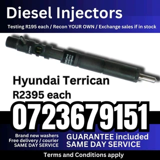 Hyundai Terrican Diesel Injectors for sale