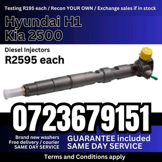 Hyundai H1 and Kia 2700 Diesel Injectors for sale