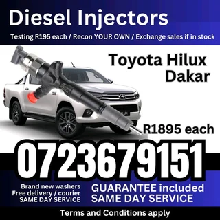 Toyota Hilux Dakar Diesel Injectors for sale