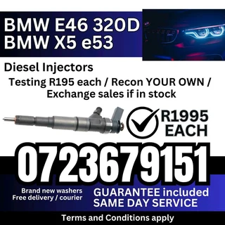 BMW E46 320D and BMW X5 e53 Diesel Injectors for sale