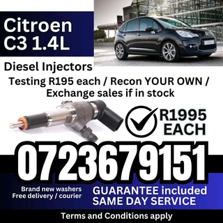 Citroen C3 1.4L diesel injectors for sale