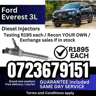 Ford Everest 3L Diesel Injectors for sale
