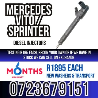 Mercedes Vito / Sprinter Diesel Injectors for sale