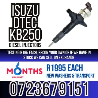 Isuzu Dtec KB250 Diesel Injectors for sale