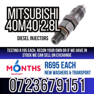 Mitsubishi 40M40 2.8L Diesel Injectors for sale