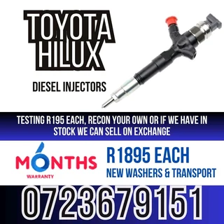 Toyota Hilux Diesel Injectors for sale
