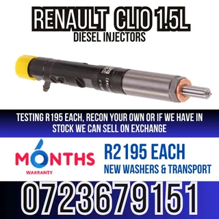 Renault Clio 1.5L Diesel Injectors for sale