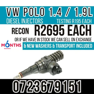 VW Polo 1.4 / 1.9L Diesel Injectors for sale