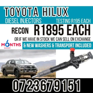 Toyota Hilux Diesel Injectors for sale