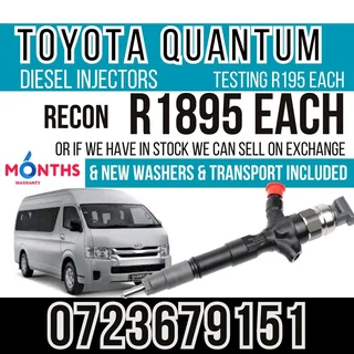 Toyota Quantum Diesel Injectors for sale