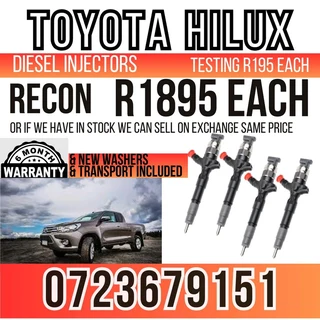 Toyota Hilux Diesel Injectors for sale