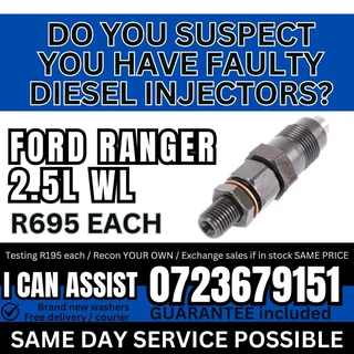 Ford Ranger 2.5L WL Diesel Injectors for sale