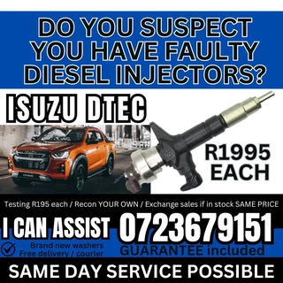 Isuzu Dtec Diesel Injectors for sale