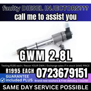 GWM 2.8L diesel injectors for sale