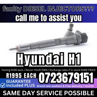 Hyundai H1 Bosch diesel injectors for sale