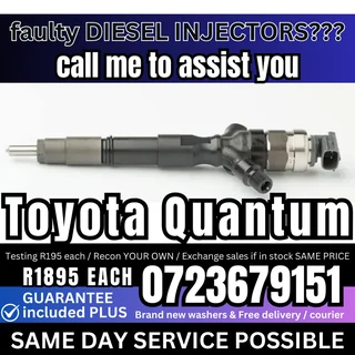 Toyota Quantum diesel injectors for sale