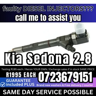 Kia Sedona 2.8L diesel injectors for sale