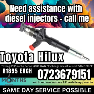Toyota Hilux diesel injectors for sale