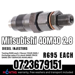 Mitsubishi 40M40 2.8L diesel injectors for sale
