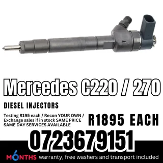 Mercedes C220 / C270 diesel injectors for sale