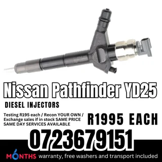 Nissan Pathfinder YD25 diesel injectors for sale