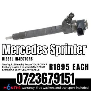 Mercedes Sprinter diesel injectors for sale