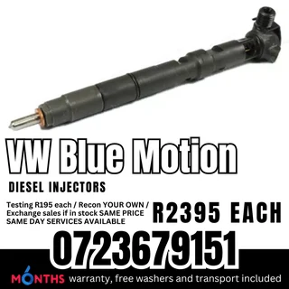 VW Blue Motion diesel injectors for sale