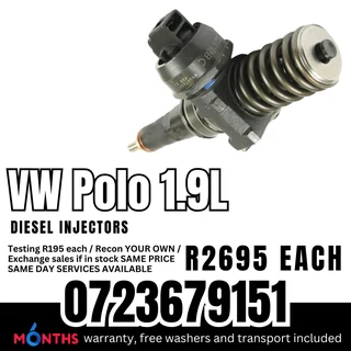 VW Polo 1.9L diesel injectors for sale