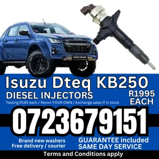 Isuzu Dteq KB250 diesel injectors for sale