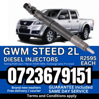 GWM Steed 2L diesel injectors for sale