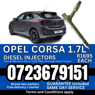 Opel Corsa 1.7L diesel injectors for sale