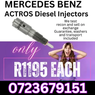 Mercedes Benz Actros diesel injectors for sale