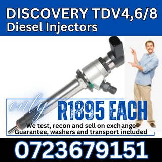 Discovery TDV4, 6 and 8 diesel injectors for sale