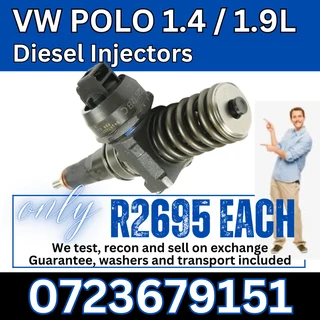 VW Polo 1.4 / 1.9L diesel injectors for sale