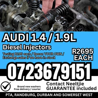 Audi 1.4 / 1.9L diesel injectors for sale