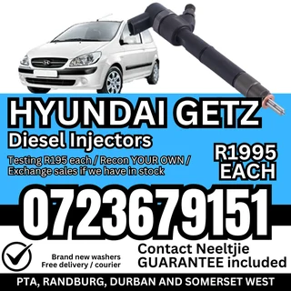 Hyundai Getz diesel injectors for sale