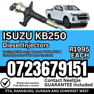 Isuzu KB250 diesel injectors for sale
