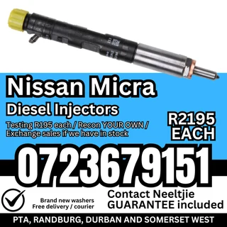 Nissan Micra diesel injectors for sale