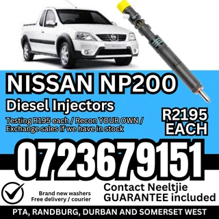 Nissan NP200 diesel injectors for sale