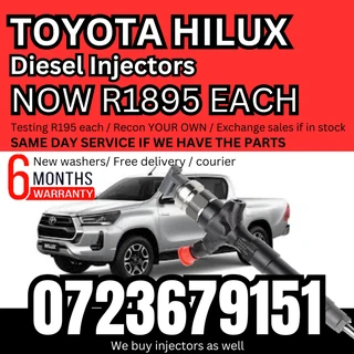 Toyota Hilux diesel injectors for sale