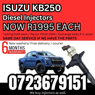 Isuzu KB250 diesel injectors for sale